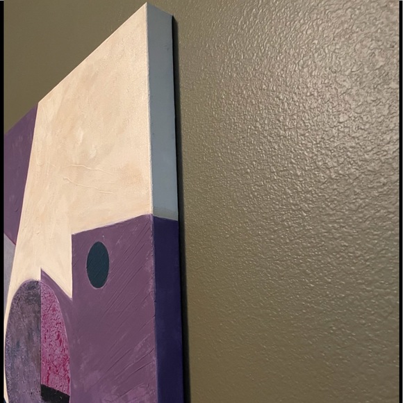 “Square Everywhere” One of a kind Oil Painting - Picture 2 of 9